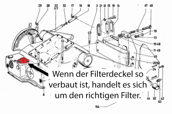 Hydraulikölfilter Deutz 06 Serie klein